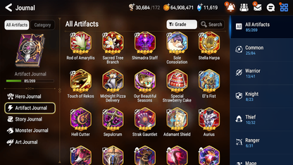 [GLOBAL] [INSTANT] Epic 7 Seven 7ML Salome Sea Phantom Politis Requiem Roana Krau Sage Baal Laika + 77ML pulls 11k skystones mystics+ 20 Speed + 4 Sets Gear +Name Starter Account-Mobile Games Starter