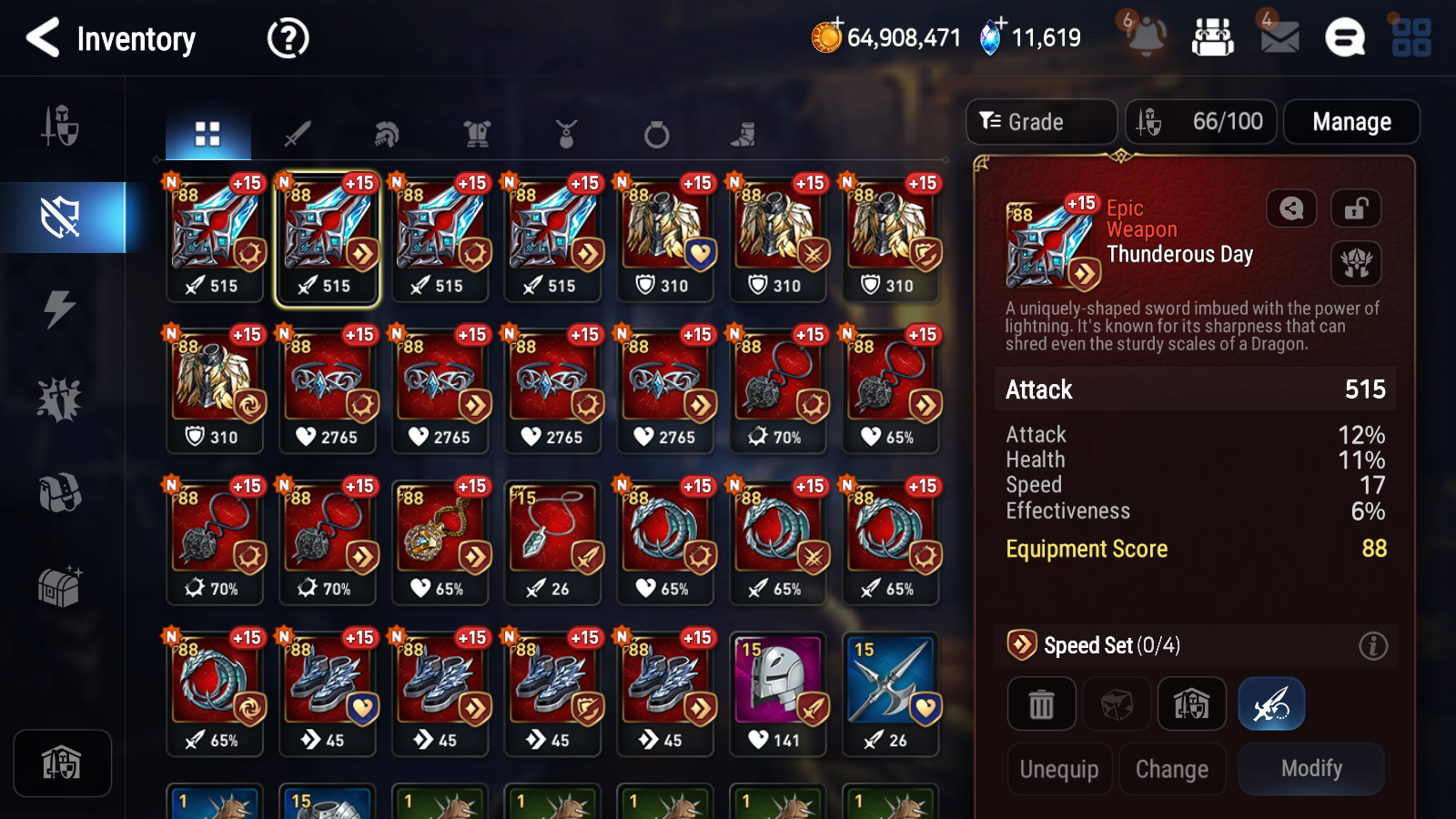 [GLOBAL] [INSTANT] Epic 7 Seven 7ML Salome Sea Phantom Politis Requiem Roana Krau Sage Baal Laika + 77ML pulls 11k skystones mystics+ 20 Speed + 4 Sets Gear +Name Starter Account-Mobile Games Starter