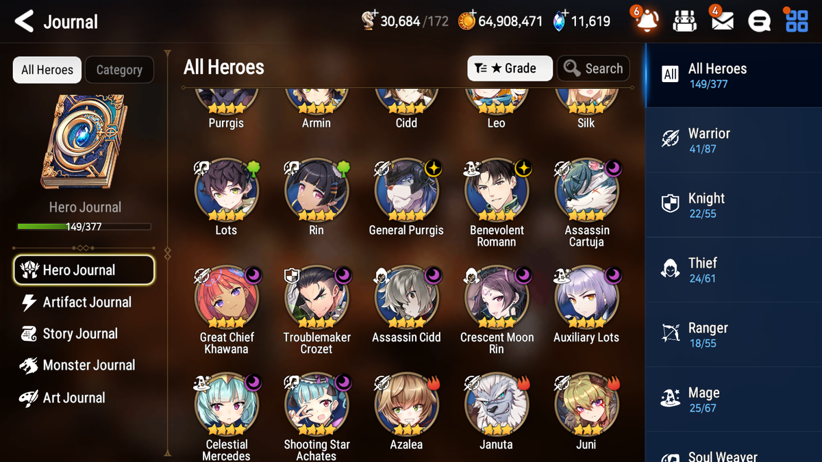 [GLOBAL] [INSTANT] Epic 7 Seven 7ML Salome Sea Phantom Politis Requiem Roana Krau Sage Baal Laika + 77ML pulls 11k skystones mystics+ 20 Speed + 4 Sets Gear +Name Starter Account-Mobile Games Starter