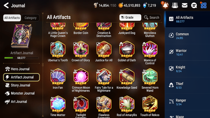 [GLOBAL] [INSTANT] Epic 7 Seven 7ML Zio Fallen Cecilia Solitaria Ruele Ken Operator Sigret Judge Kise+ 50ML pulls + 2x 20 Speed + Luna Skin + Name Starter Account-Mobile Games Starter