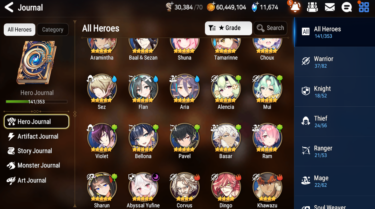 [GLOBAL] [INSTANT] Epic 7 Seven Abyssal Yufine Angel Angelica + 63ML pulls 11k skystones 1300 mystics+ Name Starter Account-Mobile Games Starter