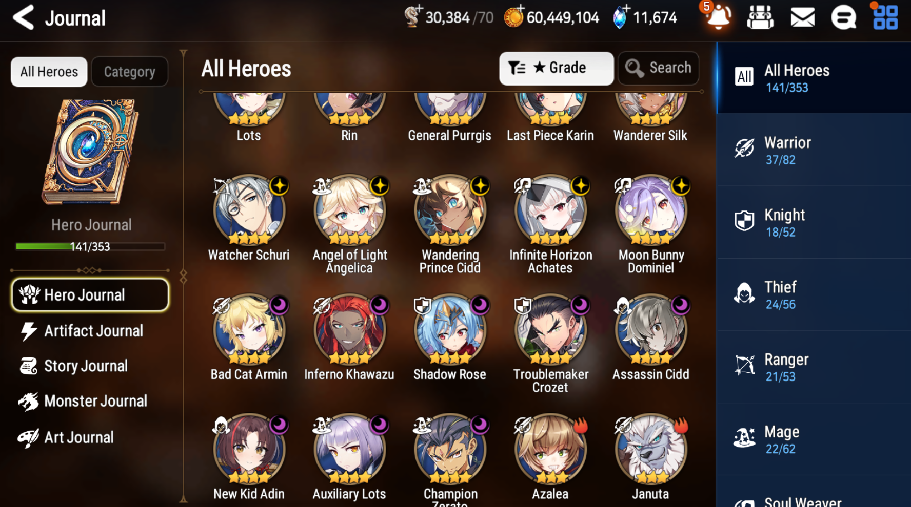 [GLOBAL] [INSTANT] Epic 7 Seven Abyssal Yufine Angel Angelica + 63ML pulls 11k skystones 1300 mystics+ Name Starter Account-Mobile Games Starter