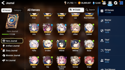 [GLOBAL] [INSTANT] Epic 7 Seven Afternoon Soak Flan Top Model Luluca +ML pulls +Name Starter Account-Mobile Games Starter