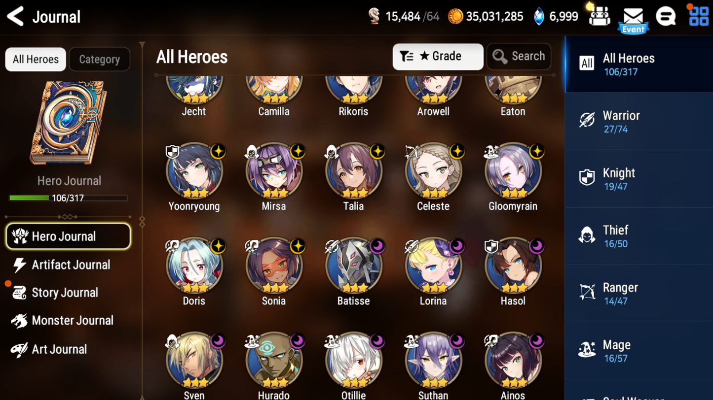 [GLOBAL] [INSTANT] Epic 7 Seven Belian Amid Tamarinne + ML pulls Starter Account-Mobile Games Starter