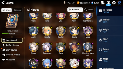 [GLOBAL] [INSTANT] Epic 7 Seven Belian + ML pulls Starter Account-Mobile Games Starter