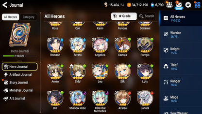 [GLOBAL] [INSTANT] Epic 7 Seven Belian Operator Sigret + ML pulls Starter Account-Mobile Games Starter