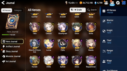 [GLOBAL] [INSTANT] Epic 7 Seven Belian Operator Sigret + ML pulls Starter Account-Mobile Games Starter