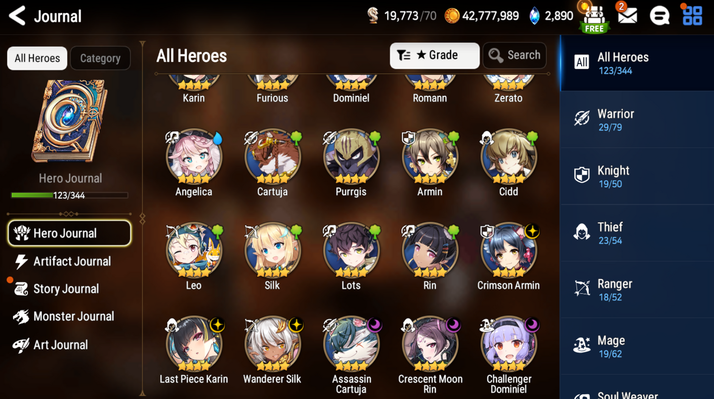 [GLOBAL] [INSTANT] Epic 7 Seven Blooming Lidica + Artifact + Byblis Designer Lilibet +ML pulls +Name Starter Account-Mobile Games Starter