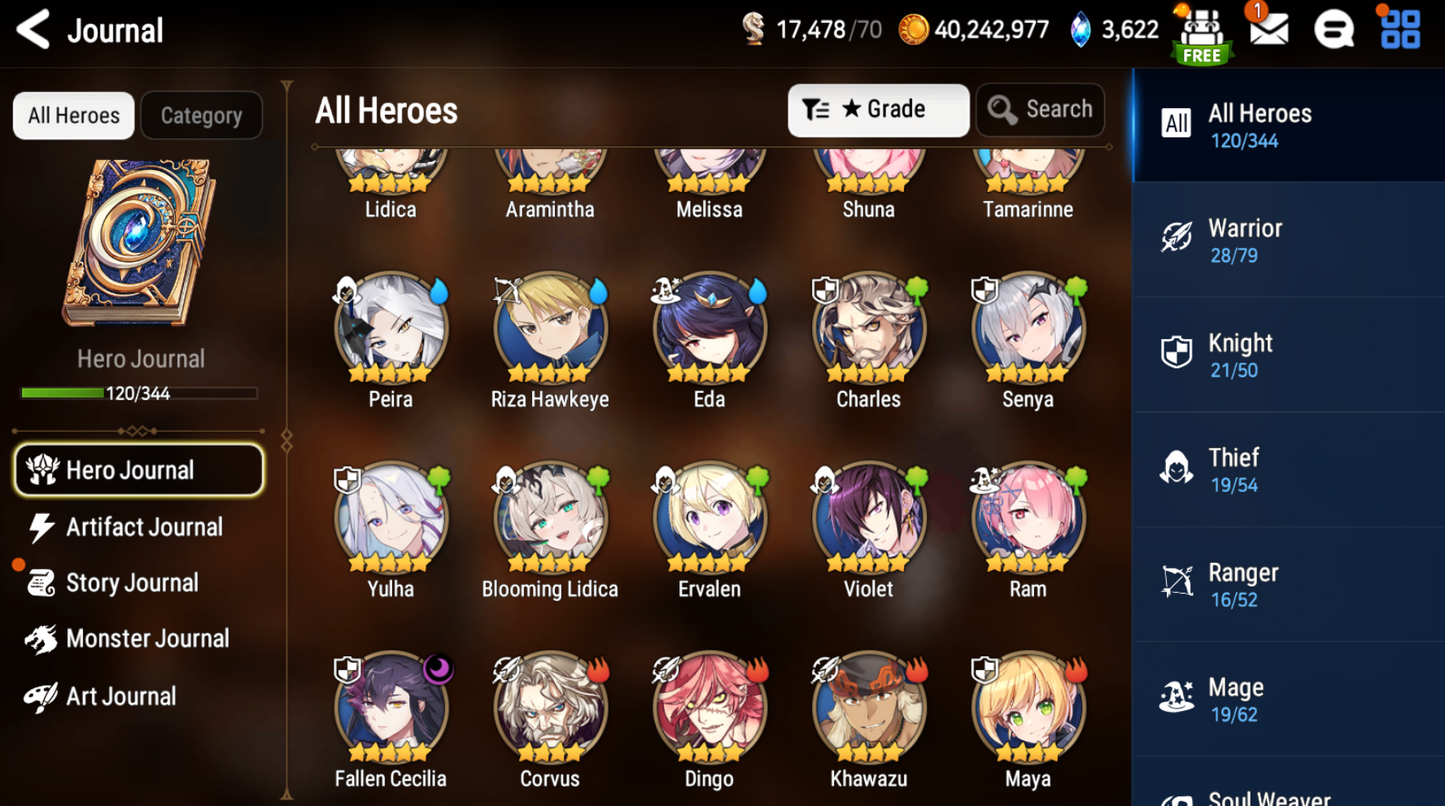 [GLOBAL] [INSTANT] Epic 7 Seven Blooming Lidica + Artifact + Fallen Cecilia Angel Angelica +ML pulls +Name Starter Account-Mobile Games Starter