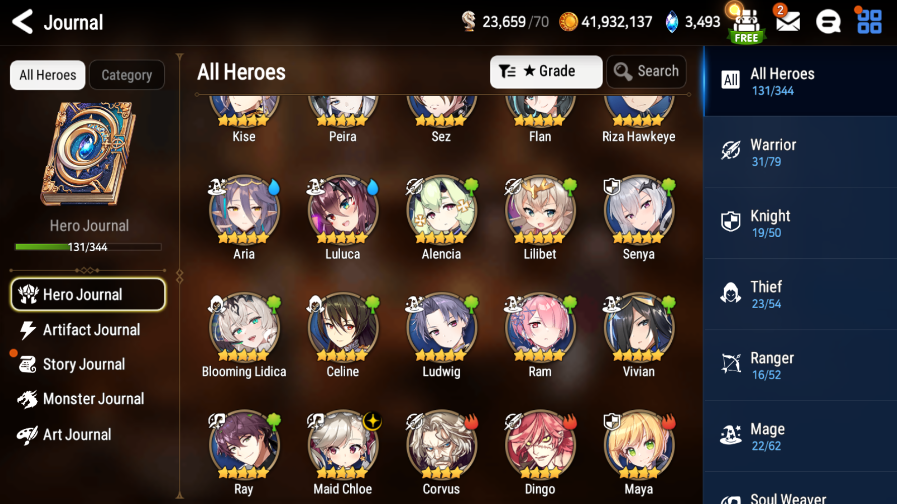 [GLOBAL] [INSTANT] Epic 7 Seven Blooming Lidica + Artifact + Maid Chloe +ML pulls +Name Starter Account-Mobile Games Starter