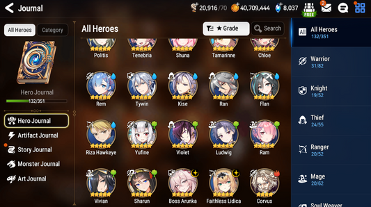 [GLOBAL] [INSTANT] Epic 7 Seven Boss Arunka Faithless Lidica Shalltear Rem Angel of Light Angelica + ML pulls Starter Account-Mobile Games Starter