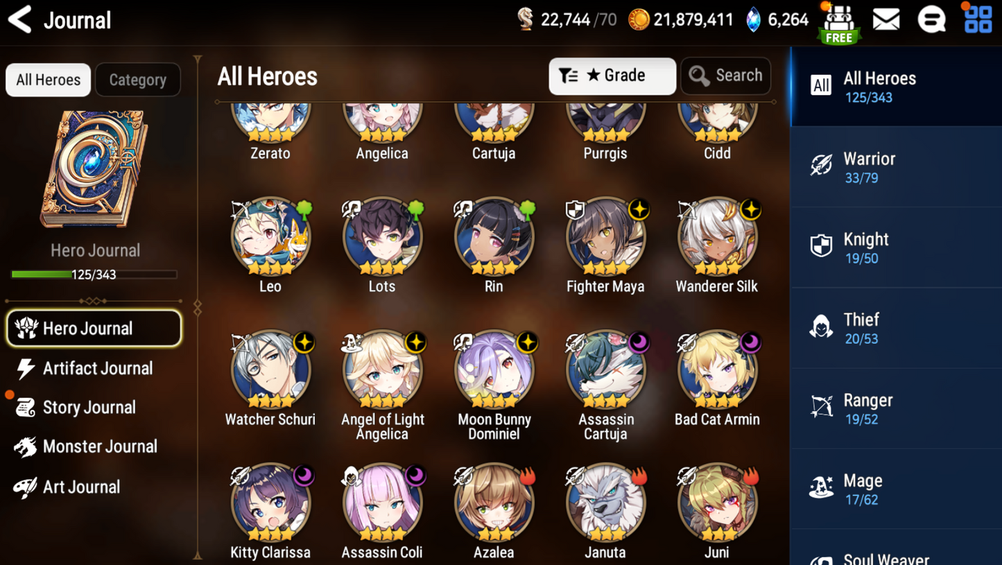 [GLOBAL] [INSTANT] Epic 7 Seven Bystander Hwayoung + ML pulls + Name Starter Account-Mobile Games Starter
