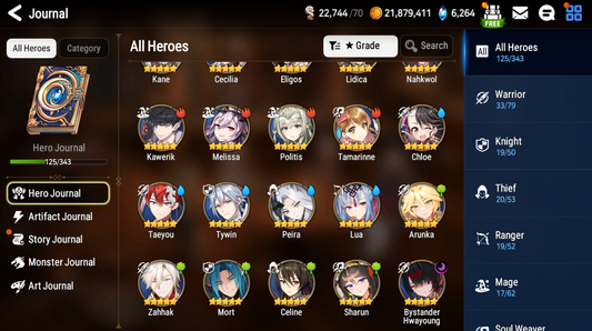 [GLOBAL] [INSTANT] Epic 7 Seven Bystander Hwayoung + ML pulls + Name Starter Account-Mobile Games Starter