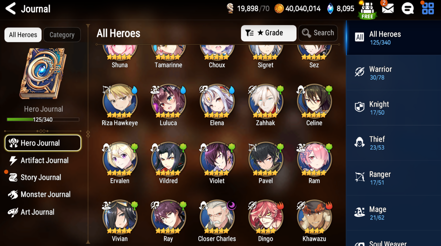 [GLOBAL] [INSTANT] Epic 7 Seven Closer Charles Angel of Light Angelica + ML pulls + Name Starter Account-Mobile Games Starter