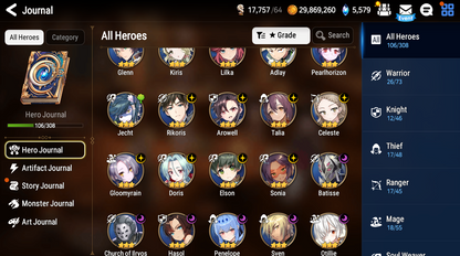 [GLOBAL] [INSTANT] Epic 7 Seven Dark Corvus + ML pulls + Name Starter Account-Mobile Games Starter