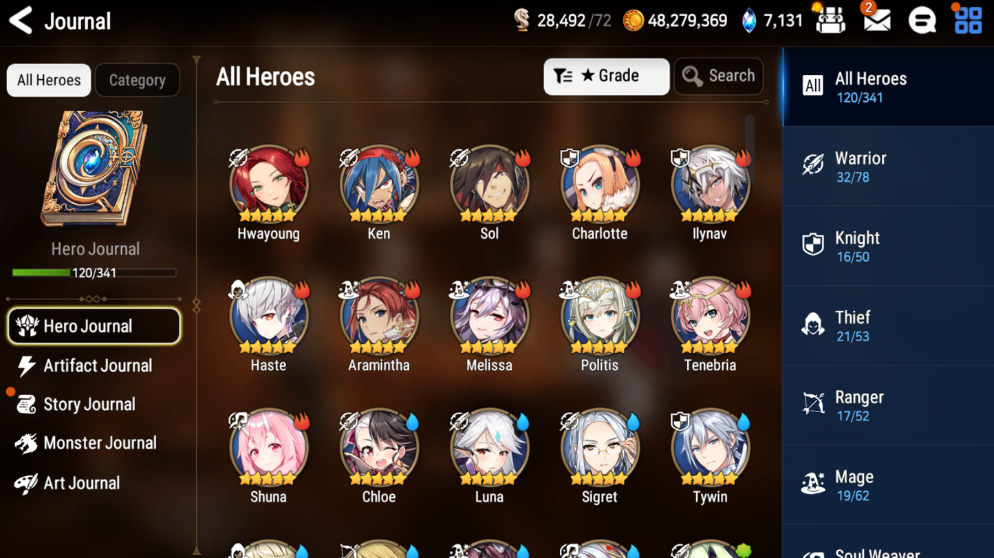 [GLOBAL] [INSTANT] Epic 7 Seven double Luna (New Moon Luna+Luna) + Maid Chloe + ML pulls + Name Starter Account-Mobile Games Starter