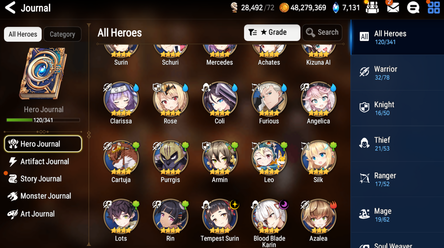 [GLOBAL] [INSTANT] Epic 7 Seven double Luna (New Moon Luna+Luna) + Maid Chloe + ML pulls + Name Starter Account-Mobile Games Starter