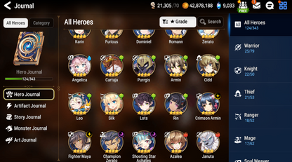 [GLOBAL] [INSTANT] Epic 7 Seven double Luna (New Moon Luna+Luna) + Ruele + ML pulls + Name Starter Account-Mobile Games Starter