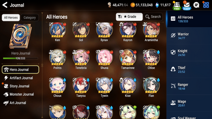 [GLOBAL] [INSTANT] Epic 7 Seven Dragon Bride Senya Last Rider Krau + 56ML pulls 11k skystones 2450 mystics+ Name Starter Account-Mobile Games Starter