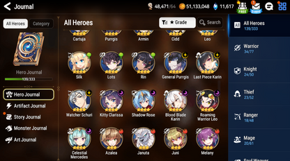 [GLOBAL] [INSTANT] Epic 7 Seven Dragon Bride Senya Last Rider Krau + 56ML pulls 11k skystones 2450 mystics+ Name Starter Account-Mobile Games Starter