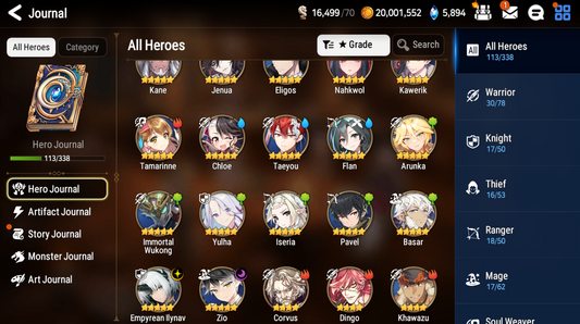 [GLOBAL] [INSTANT] Epic 7 Seven Empyrean Ilynav Zio + ML pulls + Name Starter Account-Mobile Games Starter