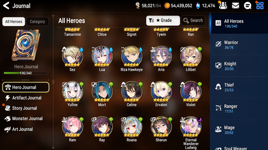 [GLOBAL] [INSTANT] Epic 7 Seven Eternal Wanderer Ludwig + 62 ML pulls +Name Starter Account-Mobile Games Starter