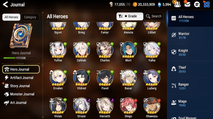 [GLOBAL] [INSTANT] Epic 7 Seven Harsetti Straze + ML pulls + Name Starter Account-Mobile Games Starter