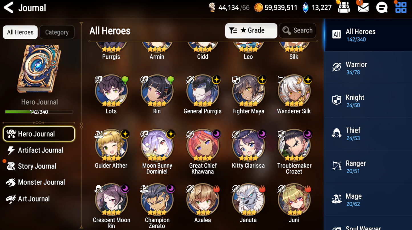 [GLOBAL] [INSTANT] Epic 7 Seven Hellion Lua DJ Basar + 63ML pulls 13k skystones + Name Starter Account-Mobile Games Starter