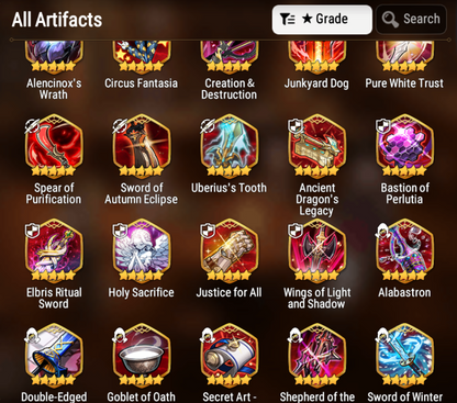 [GLOBAL] [INSTANT] Epic 7 Seven Hellion Lua DJ Basar + 63ML pulls 13k skystones + Name Starter Account-Mobile Games Starter