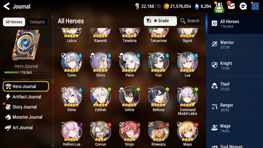 [GLOBAL] [INSTANT] Epic 7 Seven Hellion Lua + ML pulls + Name Starter Account-Mobile Games Starter
