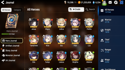 [GLOBAL] [INSTANT] Epic 7 Seven Hellion Lua + ML pulls + Name Starter Account-Mobile Games Starter