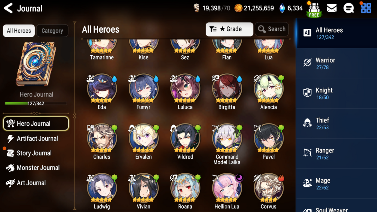 [GLOBAL] [INSTANT] Epic 7 Seven Hellion Lua + ML pulls + Name Starter Account-Mobile Games Starter