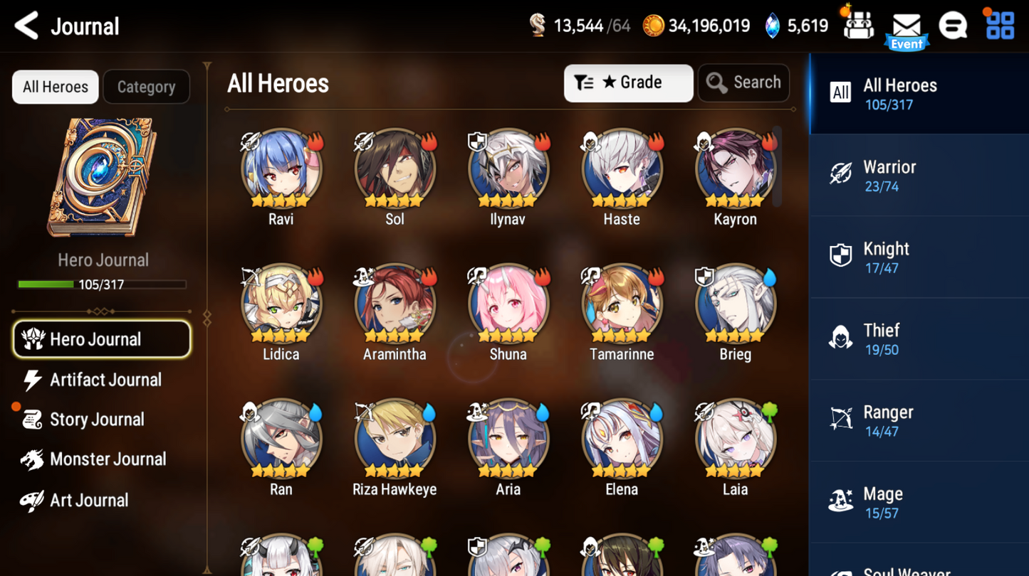 [GLOBAL] [INSTANT] Epic 7 Seven Laia Belian + ML pulls +Name Starter Account-Mobile Games Starter