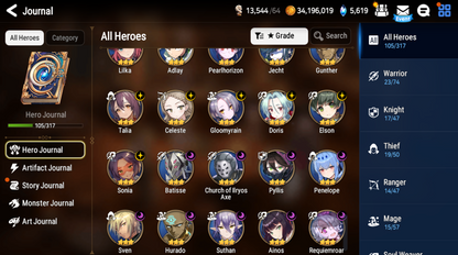 [GLOBAL] [INSTANT] Epic 7 Seven Laia Belian + ML pulls +Name Starter Account-Mobile Games Starter