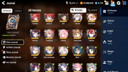 [GLOBAL] [INSTANT] Epic 7 Seven Laia Silver Blade Aramintha Jack + ML pulls +Name Starter Account-Mobile Games Starter