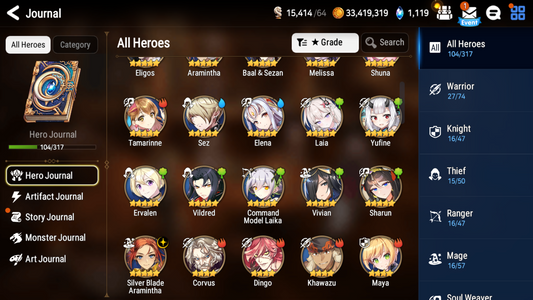 [GLOBAL] [INSTANT] Epic 7 Seven Laia Silver Blade Aramintha +ML pulls +Name Starter Account-Mobile Games Starter