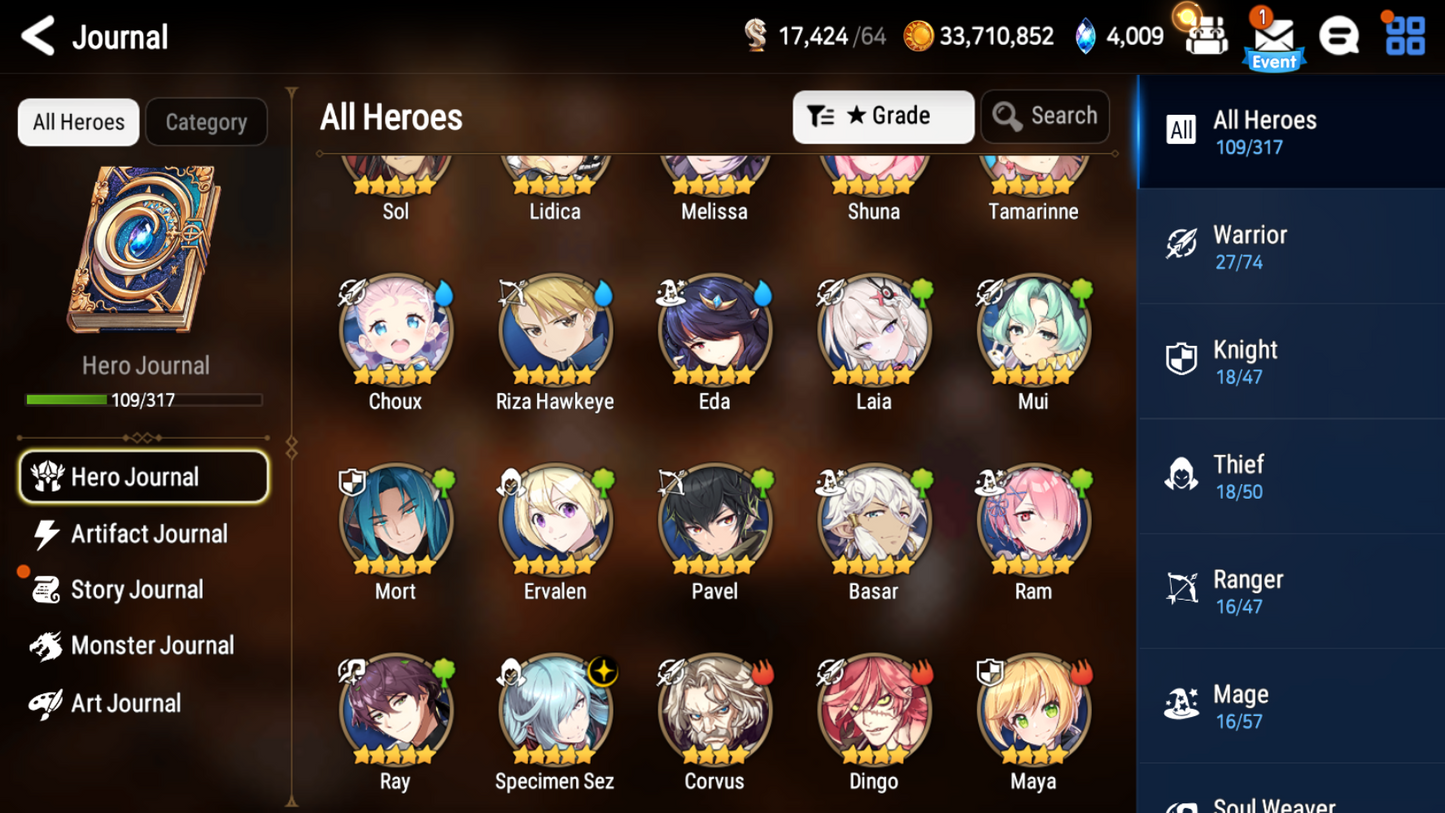 [GLOBAL] [INSTANT] Epic 7 Seven Laia Specimen Sez + ML pulls +Name Starter Account-Mobile Games Starter