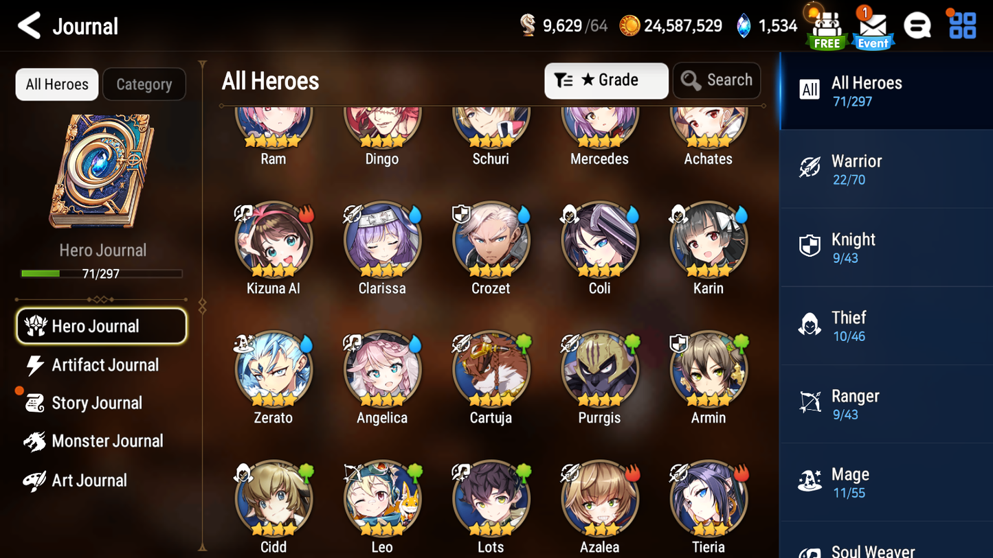 [GLOBAL] [INSTANT] Epic 7 Seven Luna Cerise + pulls Starter Account-Mobile Games Starter