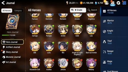 [GLOBAL] [INSTANT] Epic 7 Seven Mediator Kawerik Angel of Light Angelica Jack+ ML pulls Starter Account-Mobile Games Starter