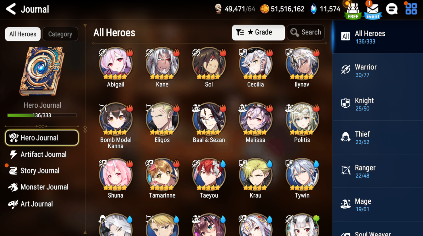 [GLOBAL] [INSTANT] Epic 7 Seven Navy Captain Landy + 57ML pulls 11k skystones 2450 mystics+ Name Starter Account-Mobile Games Starter