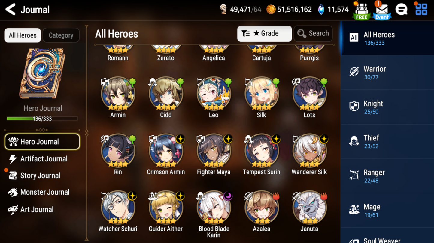 [GLOBAL] [INSTANT] Epic 7 Seven Navy Captain Landy + 57ML pulls 11k skystones 2450 mystics+ Name Starter Account-Mobile Games Starter