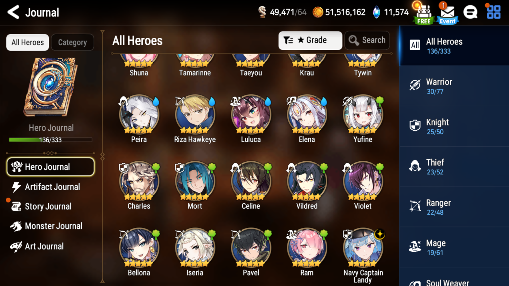 [GLOBAL] [INSTANT] Epic 7 Seven Navy Captain Landy + 57ML pulls 11k skystones 2450 mystics+ Name Starter Account-Mobile Games Starter