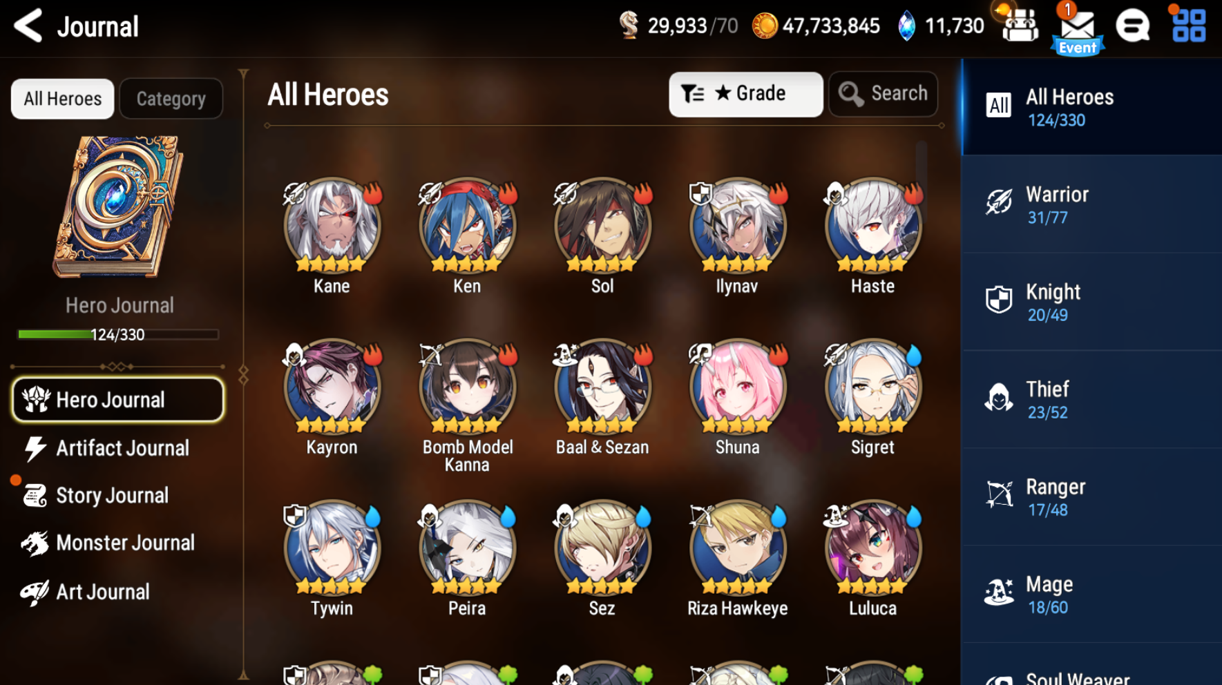 [GLOBAL] [INSTANT] Epic 7 Seven New Moon Luna Conqueror Lilias +11k Gems +36 ML pulls Starter Account-Mobile Games Starter