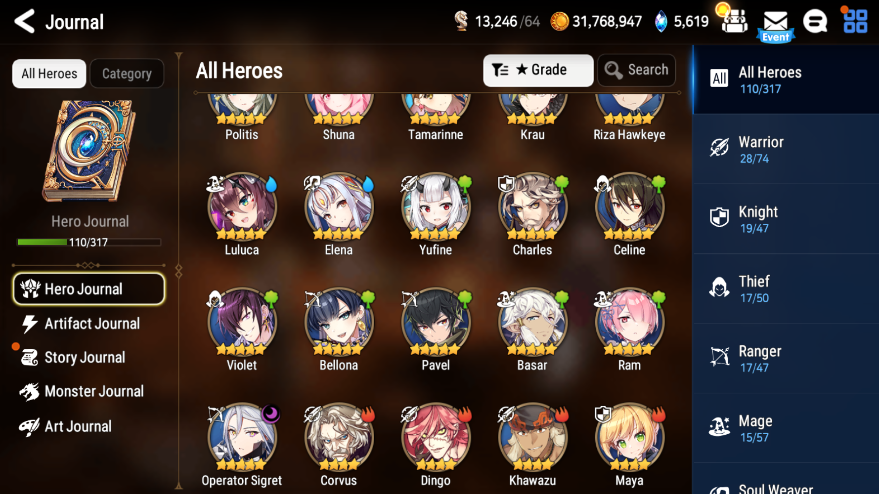 [GLOBAL] [INSTANT] Epic 7 Seven Operator Sigret Tamarinne + ML pulls Starter Account-Mobile Games Starter