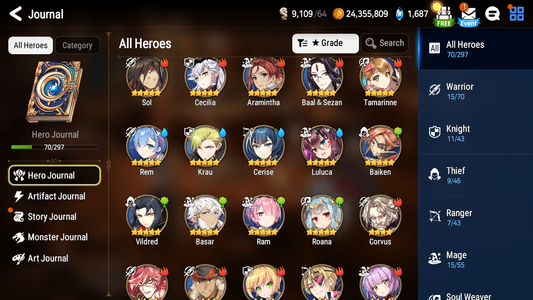 [GLOBAL] [INSTANT] Epic 7 Seven Rem Cerise Baiken + pulls Starter Account #2-Mobile Games Starter