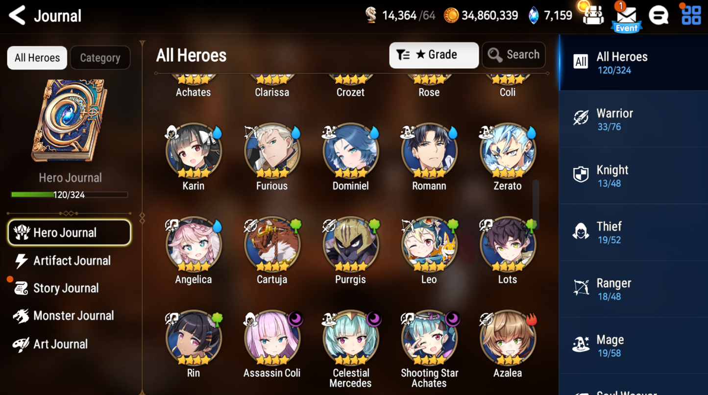 [GLOBAL] [INSTANT] Epic 7 Seven Rem Little Queen Charlotte Urban Shadow Choux +ML pulls +Name Starter Account-Mobile Games Starter