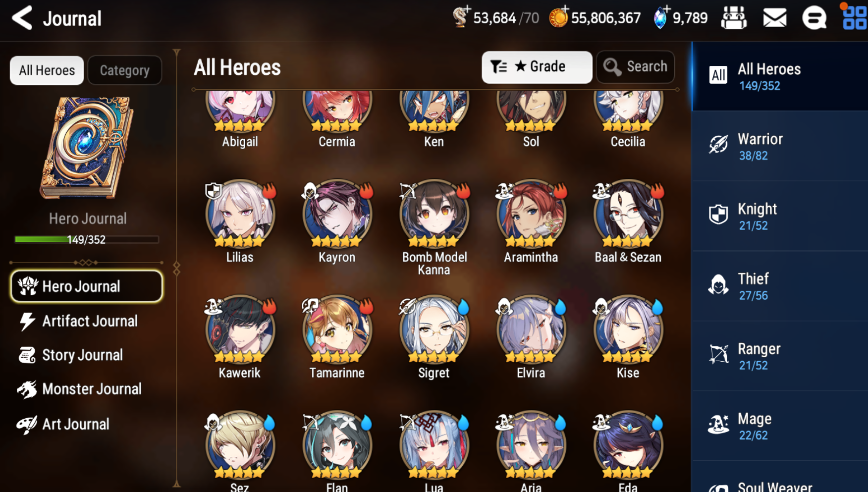[GLOBAL] [INSTANT] Epic 7 Seven Rinak + artifact + Astromancer Elena + 52ML pulls 9k skystones 900 mystics+ Name Starter Account-Mobile Games Starter