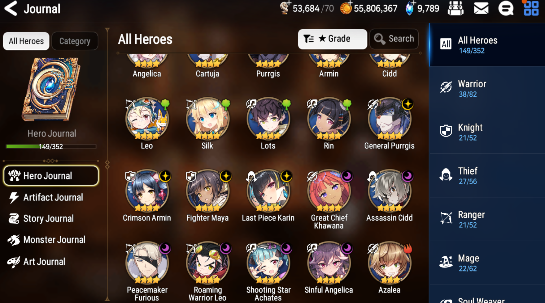 [GLOBAL] [INSTANT] Epic 7 Seven Rinak + artifact + Astromancer Elena + 52ML pulls 9k skystones 900 mystics+ Name Starter Account-Mobile Games Starter