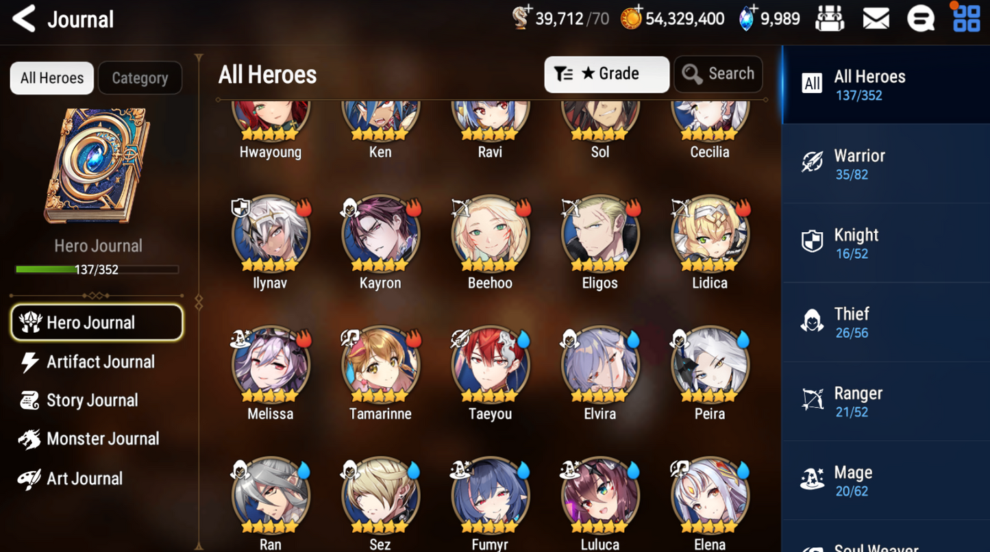 [GLOBAL] [INSTANT] Epic 7 Seven Rinak + artifact + Judge Kise + 53ML pulls 10k skystones 900 mystics+ Name Starter Account-Mobile Games Starter