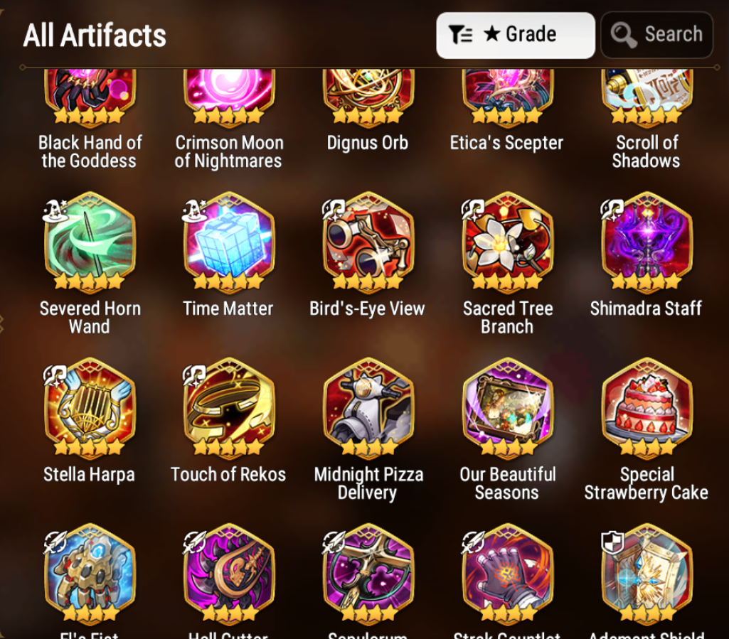 [GLOBAL] [INSTANT] Epic 7 Seven Rinak + artifact + Judge Kise + 53ML pulls 10k skystones 900 mystics+ Name Starter Account-Mobile Games Starter